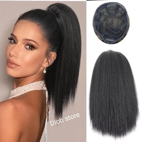 Beauty Short Natural Extension Bulky Ponytail Hair Extension+FREE COMB