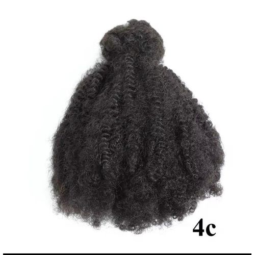 Kinky 4C afro human hair bulk 8inch 50g