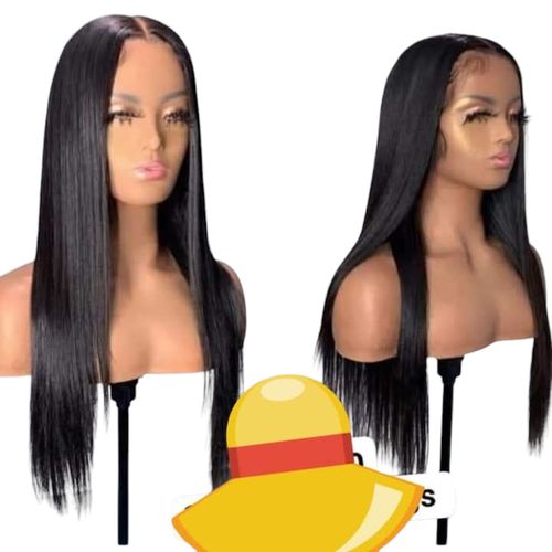 Straight Semi Human Closure Wig