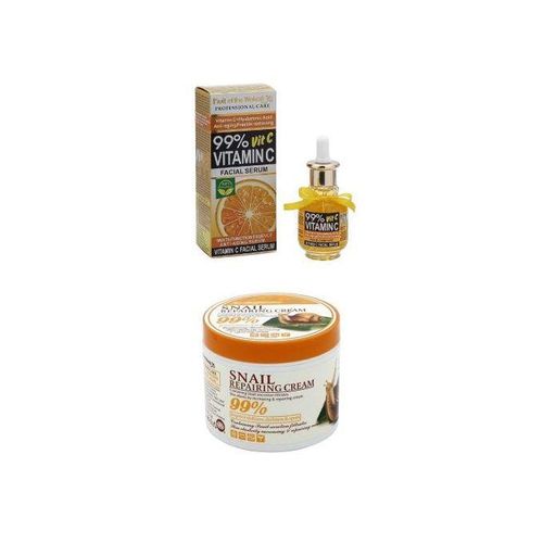 Fruit Of The Wokali Vitamin C 99% Facial Serum&Rice Whitening Cream