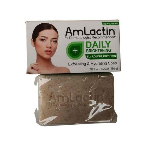 Amlactin DAILY BRIGHTENING For Rough, Dry Skin Exfoliating & Hydrating Soap