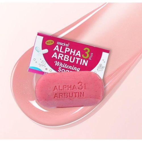 OSCKAL New Alpha ARBUTIN 3PLUS Facial Soap, Highly Effective, 250g Cleansing, Firming, Skin, Collagen-Rich, Anti-Acne, Kojic Acid Soap