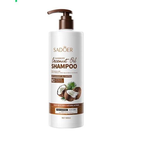 SADOER Coconut Oil Shampoo For Dry And Damage Hair Nourishing, Moisturizing Soothing,Frizz-Smooth Hair Growth Anti-Alop Shampoo