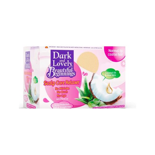 Dark And Lovely Beautiful Beginnings Scalp Care Relaxer Kit Normal to Coarse Hair