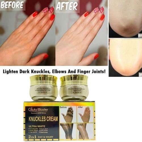 Gluta Master 2in1 Day & Night Knuckles Cream Ultra White Lighten & brighten Dark knuckles ,elbows & finger joints