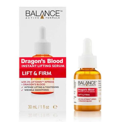 Balance Active Formula Dragon's Blood Instant Lifting Serum Lift And Firm With 3% Liftonin TM For Anti-aging Anti-wrinkle And Smoothing