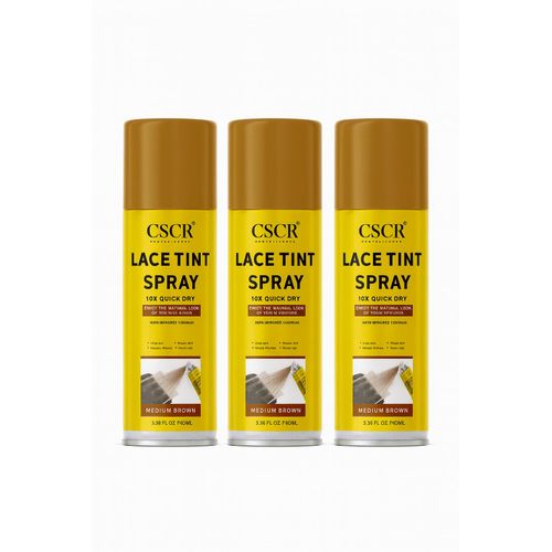 CSCR PROFESSIONAL CSCR Lace Tint Spray – Medium Brown (Quick Dry, Sweatproof, No Residue)