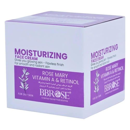 Bbrose (NEW ADVANCED) ROSEMARY VITAMIN A & RETINOL MOISTURIZING FACE CREAM (50ML) HYDRATING & NOURISHING FORMULA GIVES GLOWING, FLAWLESS & RADIANT SKIN SMOOTH FINISH FOR DAILY SKINCARE