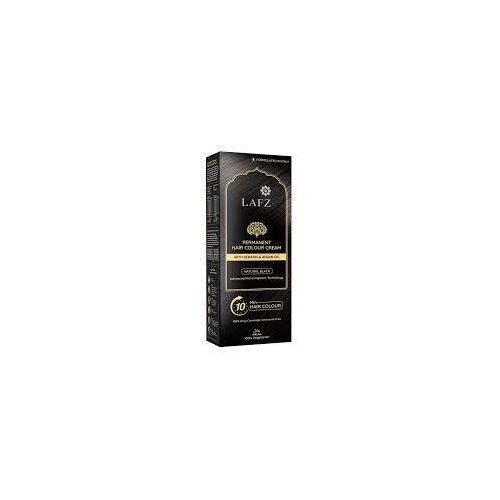 Lafz Natural Black Halal Permanent Hair Color Cream, 100% Gray Coverage