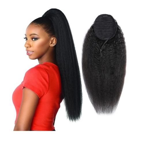 18' African Hair Ponytail Extension + Free Gift