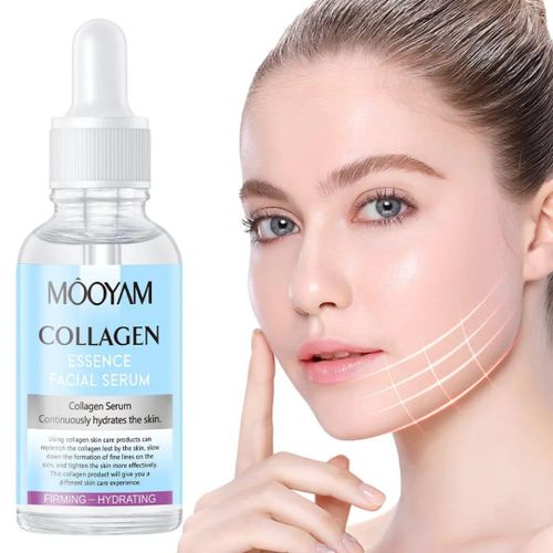 MOOYAM COLLAGEN ESSENCE FACIAL SERUM HYDRATING AND MOISTURIZING BEAUTY SERUM ANTI-WRINKLE , CLEARS FINE LINES REPAIRS DAMAGED SKIN