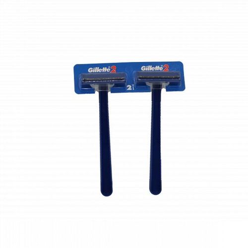 Gillette 2 Disposable Razors 1 Pair (2 Razors) - Featuring a Soft Ultra Grip Handle for Maximum Control and a Clean, Comfortable Shave