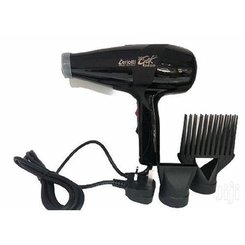 Ceriotti Strong Motor For Fast-working, Long-lasting PowerHair Straightener And Blowdry - Black