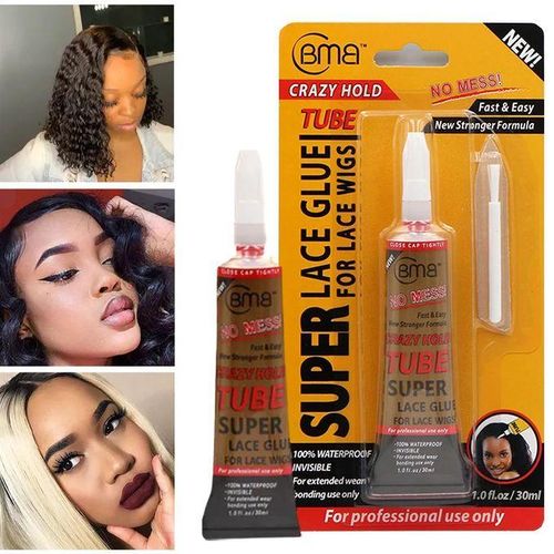BMB BMA Crazy Hold Super Lace Glue Tube – Waterproof Wig Adhesive (12ml)