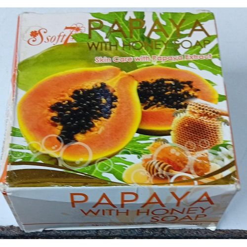 Papaya And Honey Skin Whitening Anti Acne Facial Soap