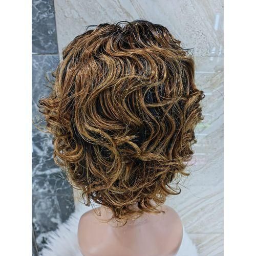 Beauty Human Hair Wigs 8 Inches Closure 150 Density Color 33