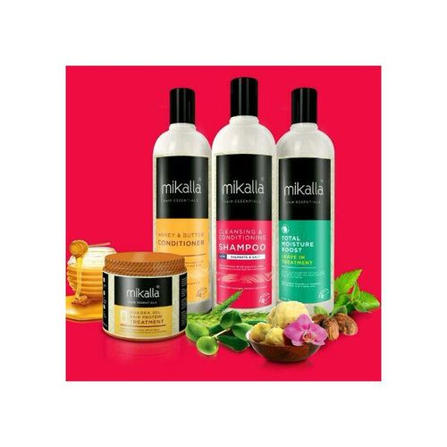 Mikalla 4 In 1 Leave In,shampoo,treatment,conditioner