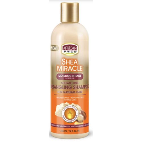 AFRICAN PRIDE Shea Miracle Detangling Shampoo for natural hair(sulfate free)