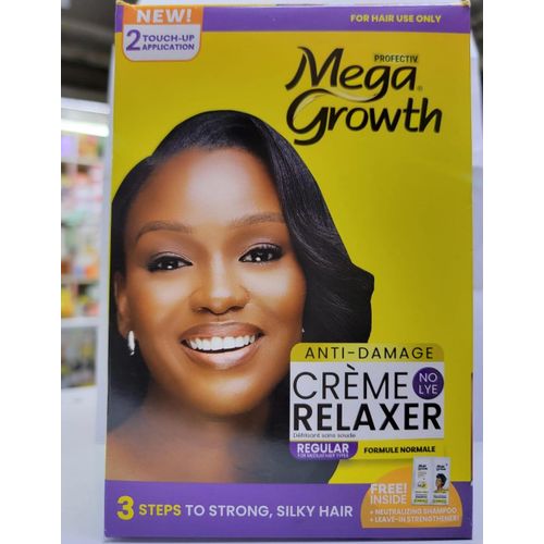 Mega Growth No-lye Relaxer Regular Strength - New Pack.