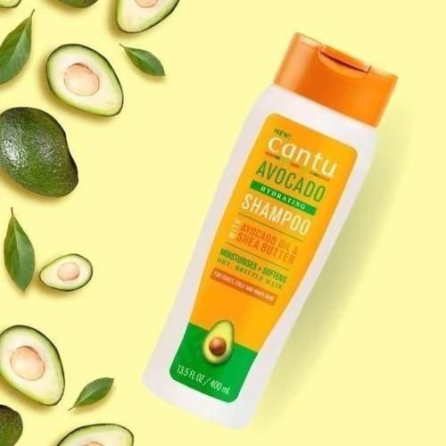 Cantu Hydrating Shampoo with Avocado Oil & Shea Butter.