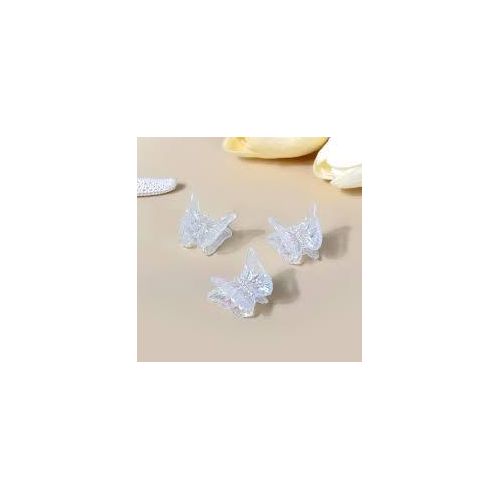 Clear Butterfly Hair Clips