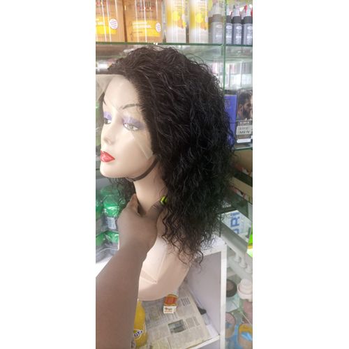 Short Curly Front Lace Wig