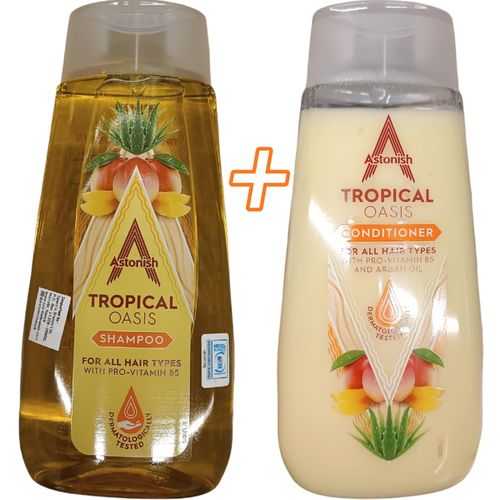 Astonish Tropical Oasis Shampoo + Conditioner - All Hair Types ,