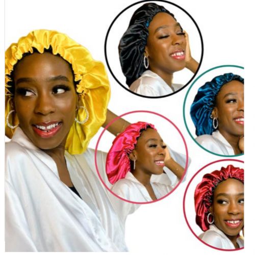 Reversible Adjustable Large Satin Bonnet
