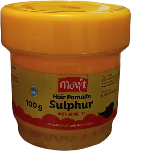 Movit 100g Sulphur HAIR POMADE ANTI-DANDRUFF ITCHY SCALP Healthy Foundation