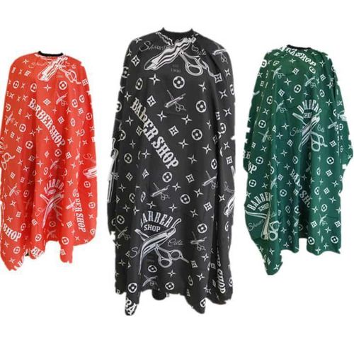Fashion Barber Shop Cutting Hair Waterproof Cloth Salon Barber Gown Cape Hairdressing Hairdresser