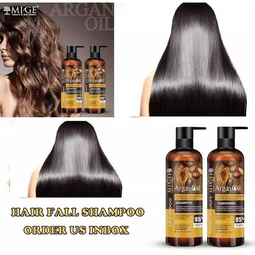 Moroccan Argan Oil ARGAN OIL SHAMPOO CONDITIONER ANTI-HAIR FALL & RENEWAL