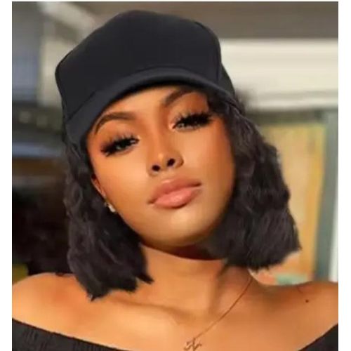 10 inch wavy baseball cap wig