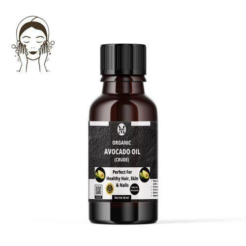 100% Avocado Oil(Crude)-30ml,Support Softer,Smoother Skin, Hair Growth & Collagen Production