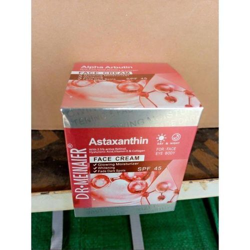 DR MEINAIER ASTAXANTHIN Face, Eye & Body Cream. With Retinol & Collagen. Removes Wrinkles & Black Spots