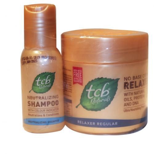 TCB Naturals Neutralizing Shampoo & No Base Cream Relaxer