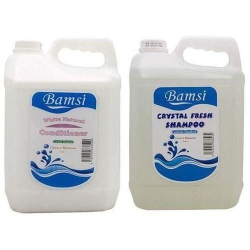 Bamsi Shampoo Clear 5Litre & Conditioner White 5Litre