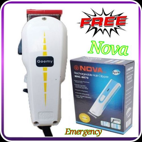 Geemy Professional Electric Hair Trimmer Shaving Machine Plus Nova Kid//Adult Trimmer