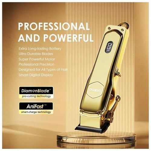 Oraimo Smart Clipper, in Gold Professional Hair Clippers, Rechargeable.
