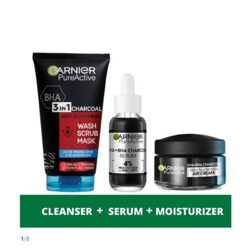 Skin Care CLEANSER + SERUM + MOISTURIZER