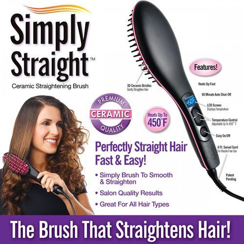 Hot Comb/Simply Straight Ceramic Hair Brush
