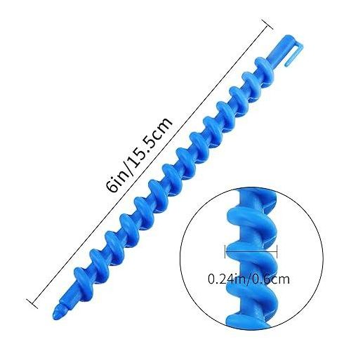 10 Pieces Spiral Hair Perm Rod /Plastic Long Barber Hairdressing Styling Curling Perm Rod Rollers , curl your hair without heat