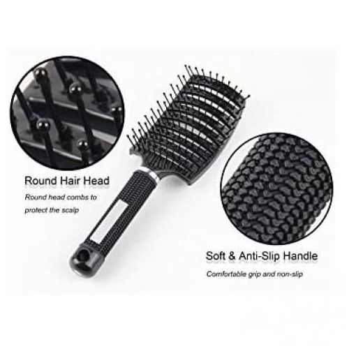 Professional Vented Curved Detangling Hair Brush