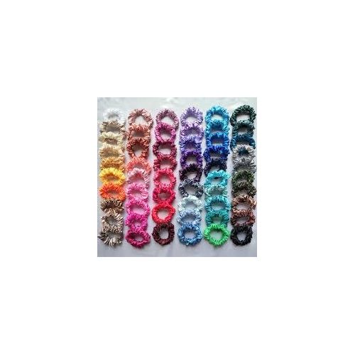5pc Colourful Satin Scrunchies (Small Size)