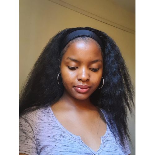Beauty Glueless Kinky Headband Synthetic Wig+FREE Gift