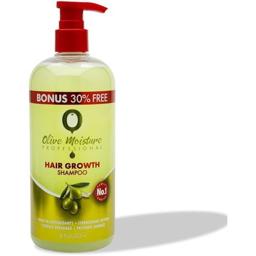 Olive Moisture Hair Growth Shampoo Stimulates hair follicles, boosts shine & hydration, promotes thicker growth
