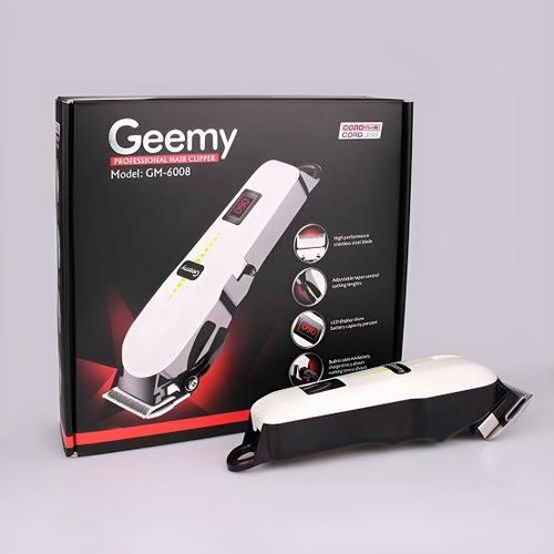 Geemy Professional Cordless Hair Trimmer With LCD Display – 2000mAh