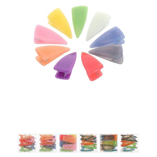 Miniso 4cm Small Colored Hair Clips 10pcs, Hair Styling Clips