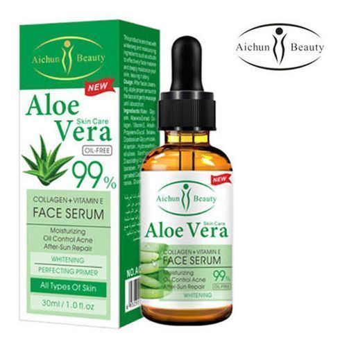 Aichun Beauty Beauty Aloe Vera 99% Collagen +Vitamin E Face Serum