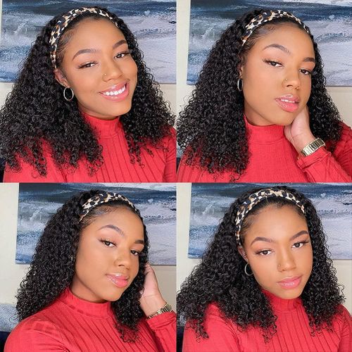 16 Inch Curly Leebo Women HeadBand Wig + Free Gift Inside