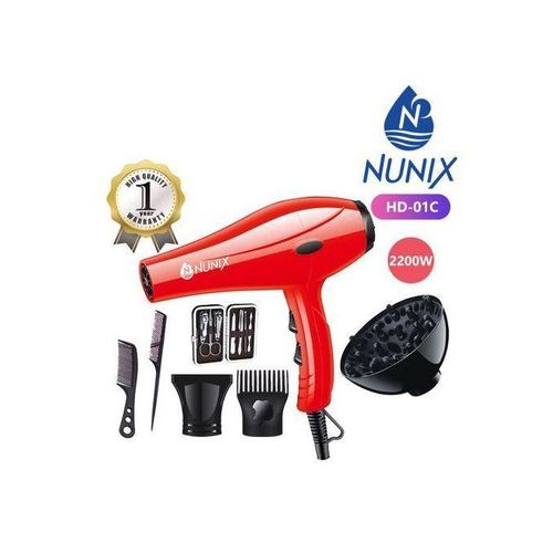 Nunix Professional Hair Dryer/Hair Straightner HD-01C
